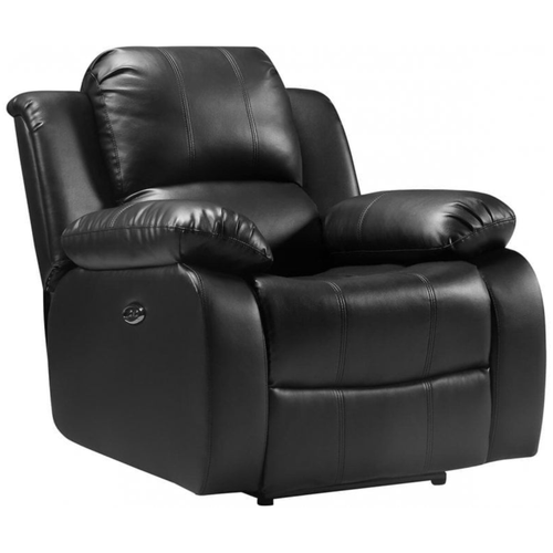 Valencia Black Leather Electric Recliner Chair