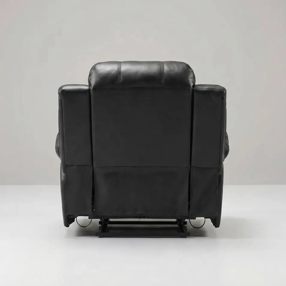 Valencia Black Leather Electric Recliner 3+2+1 Seater Sofa