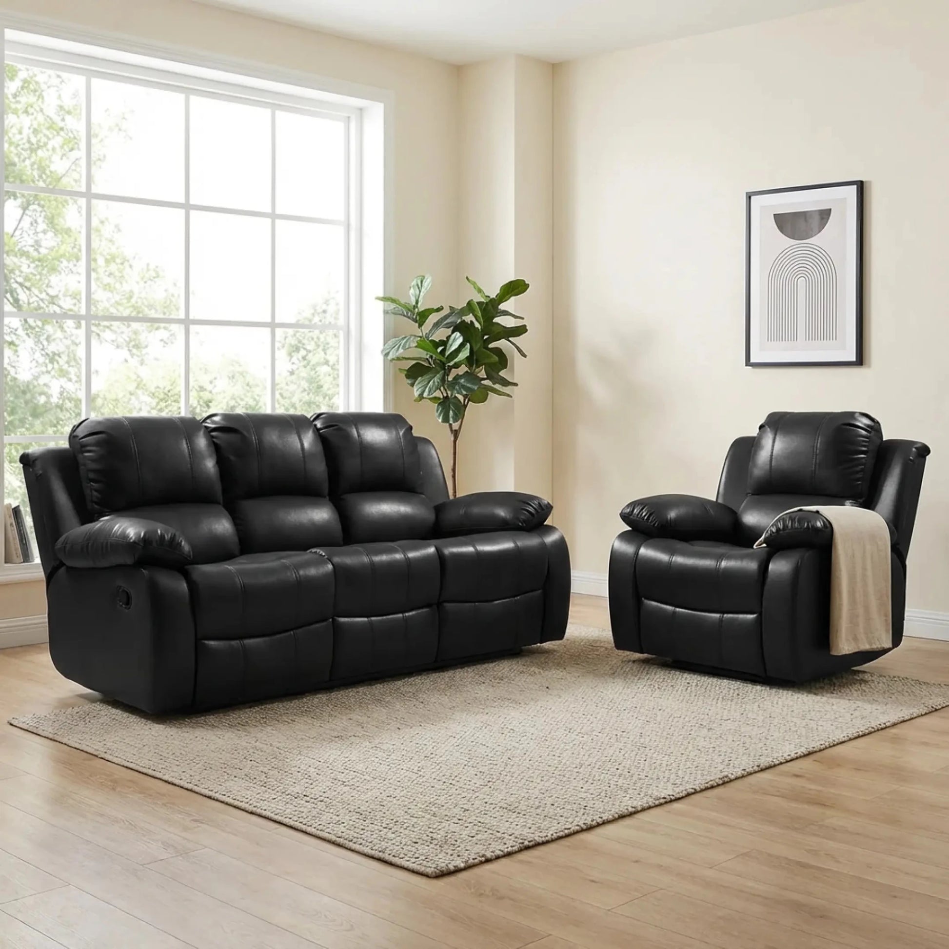 valencia-black-leather-manual-recliner-3-1-sofa-set