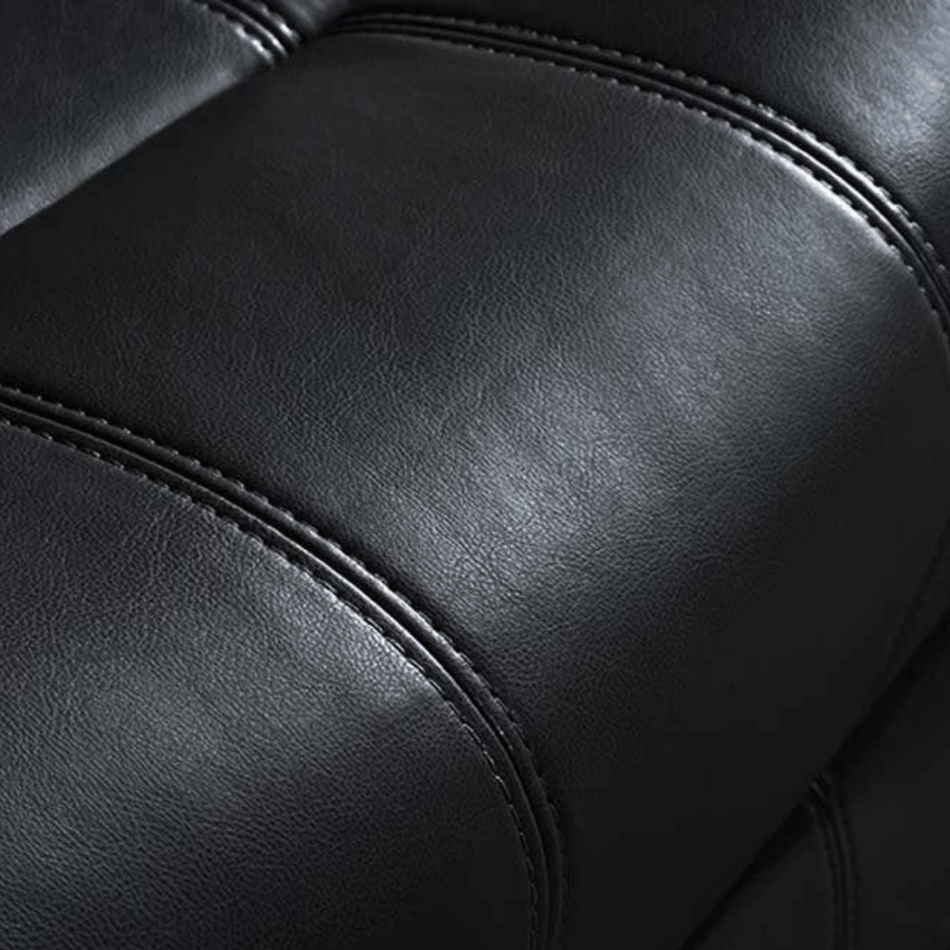 Valencia Black Leather Manual Recliner 3+2+1 Seater Sofa Set - Furniture Instore