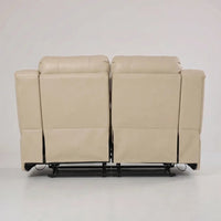 Valencia Cream Leather Electric Recliner 2+2 Sofa Set