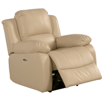 Beige recliner chair on a white background