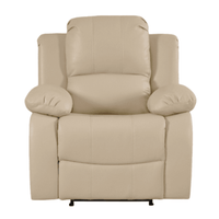 Beige recliner chair on a white background
