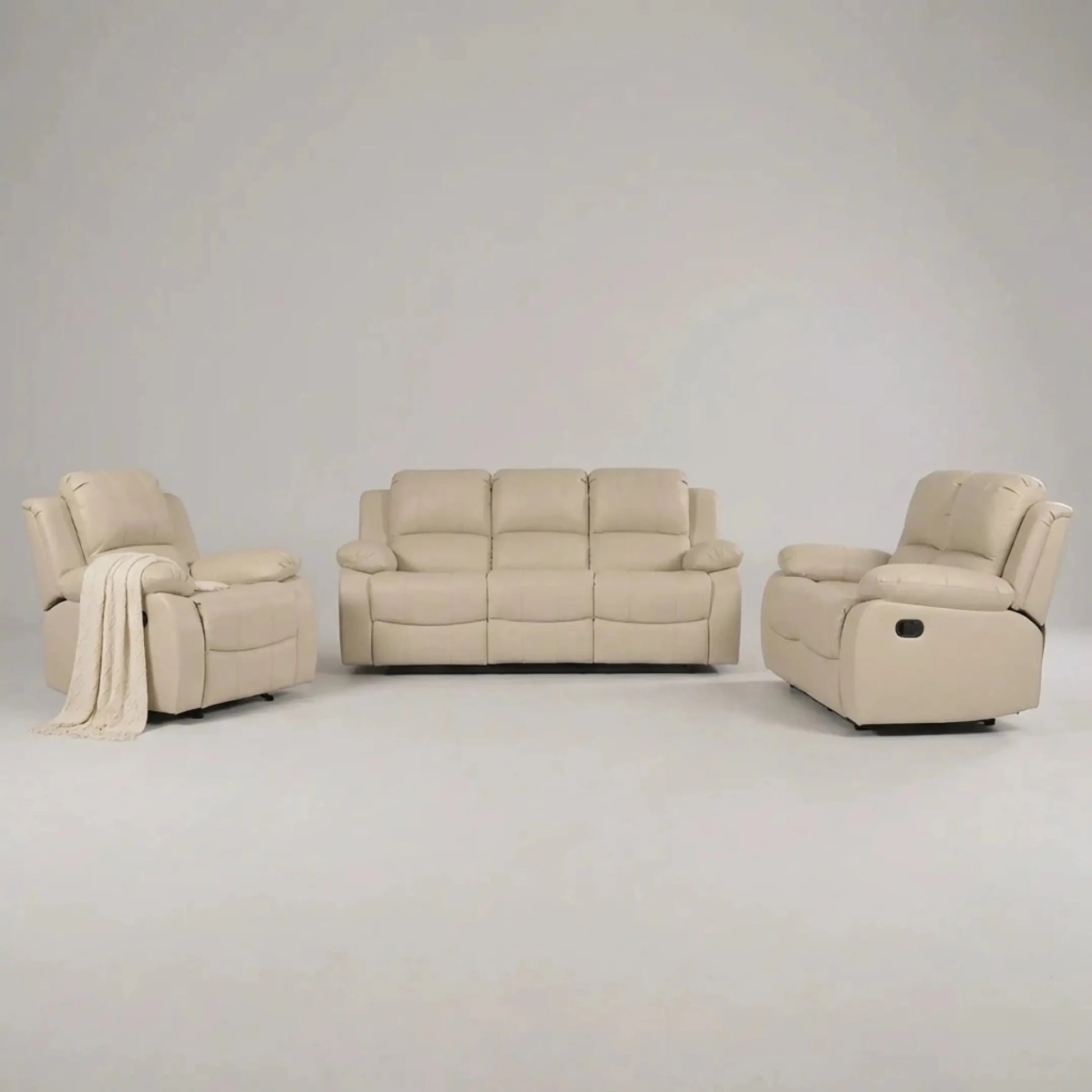 Valencia Cream 3+2+1 Seater Sofa Set
