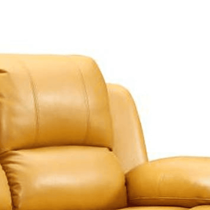 Valencia Mustard Leather Manual Recliner 3+2+1 Seater Sofa Set - Furniture Instore