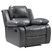 Valencia Grey Leather Manual Recliner 3+2+1 Seater Sofa Set - Furniture Instore