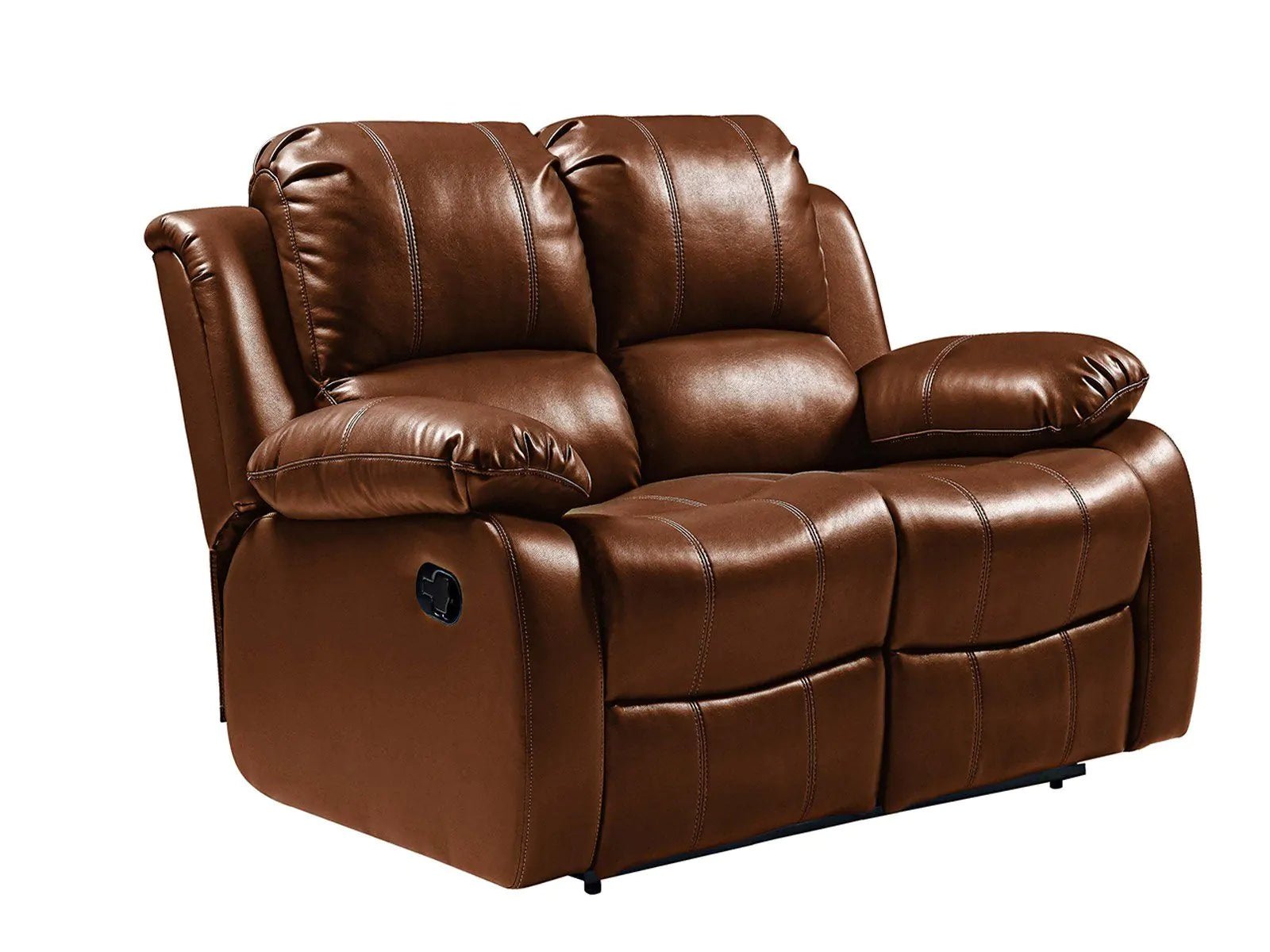 Valencia Tan Leather Manual Recliner 2+1+1 Seater Sofa Set - Furniture Instore