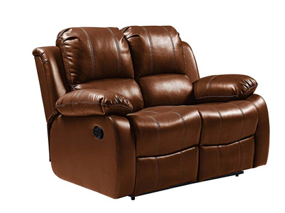 Valencia Tan Leather Manual Recliner 2+1+1 Seater Sofa Set - Furniture Instore