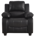 Valerie Black Leather Armchair