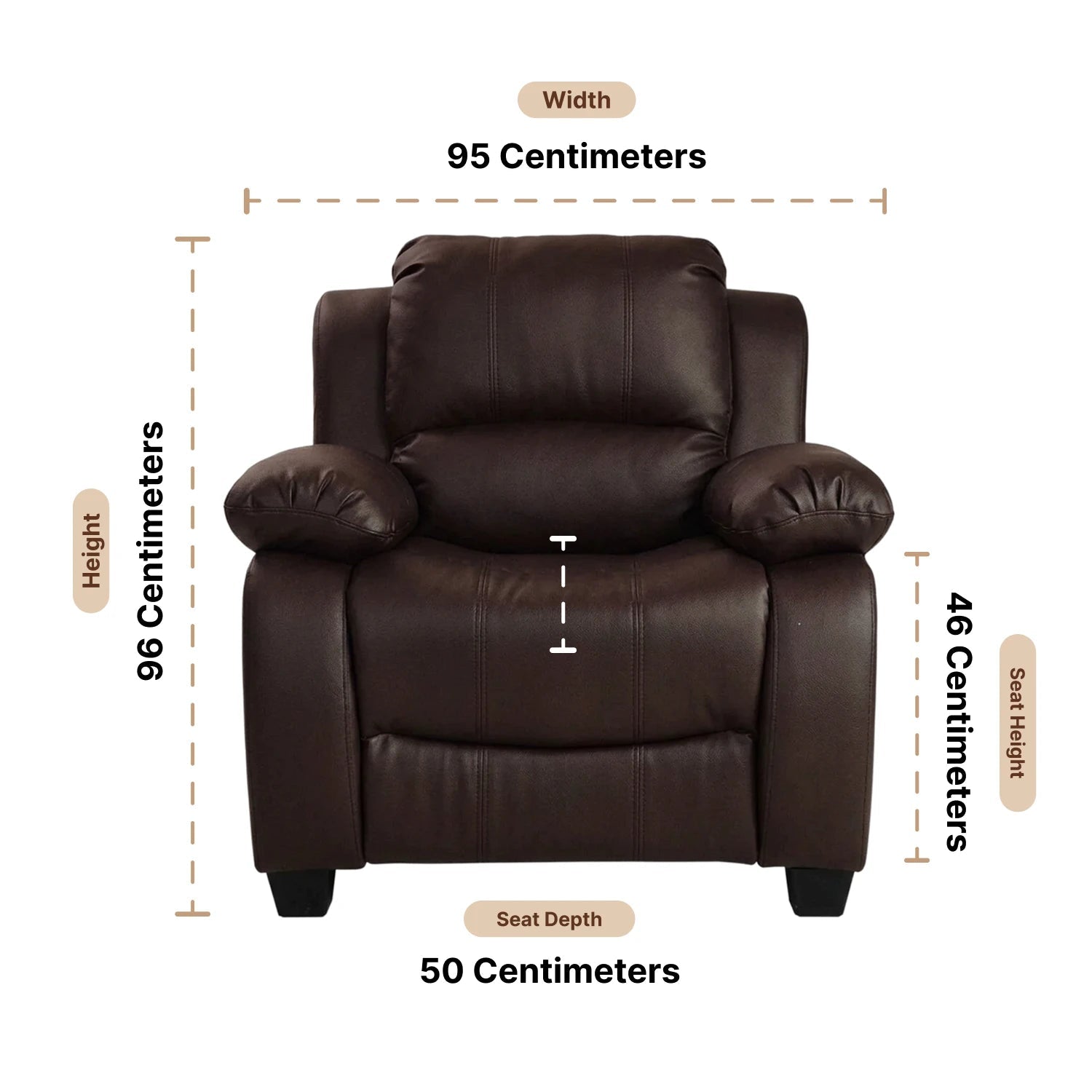 Arm chair dimensions