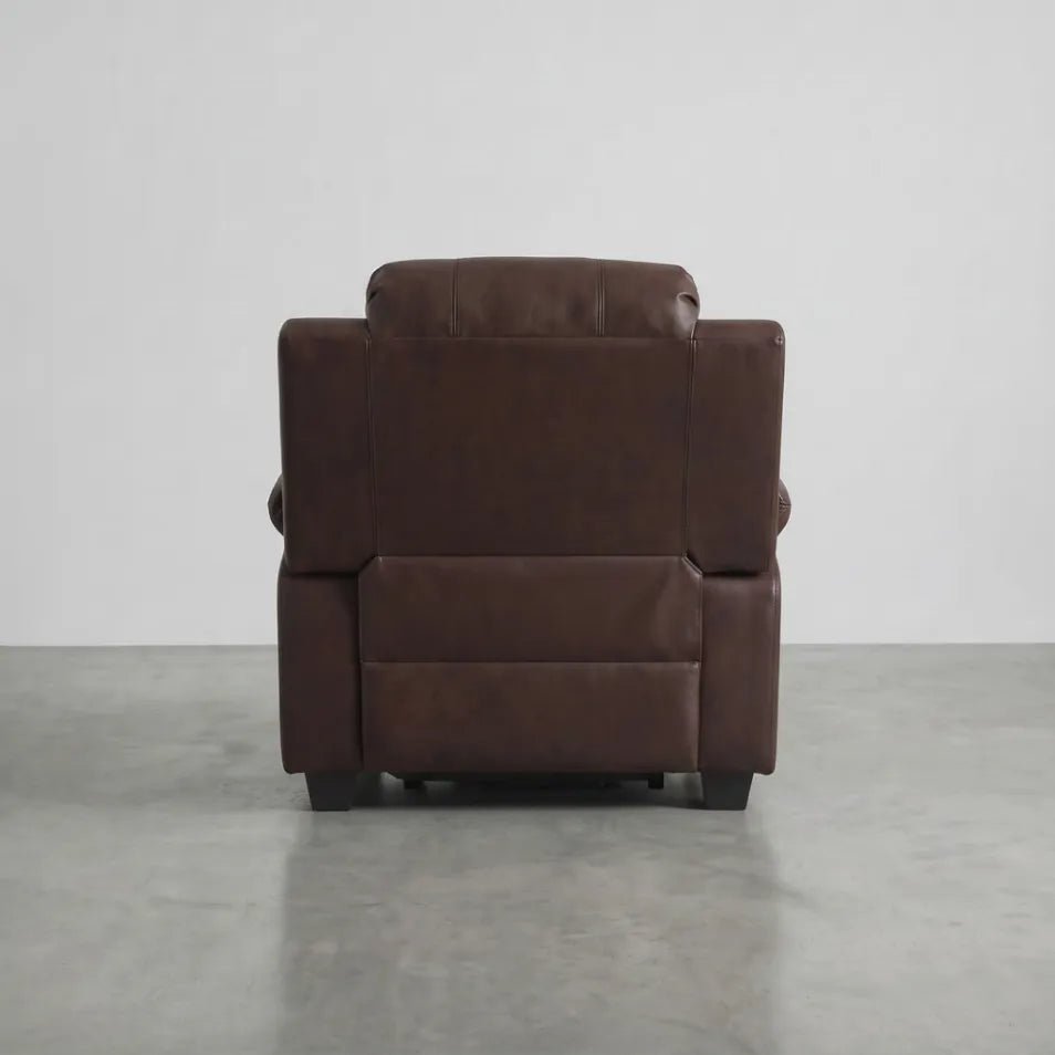 Valerie Brown Leather Armchair - Furniture Instore