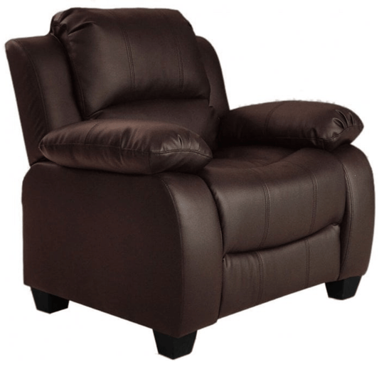 Valerie Brown Leather Modern 2+1+1 Seater Sofa Set - Furniture Instore