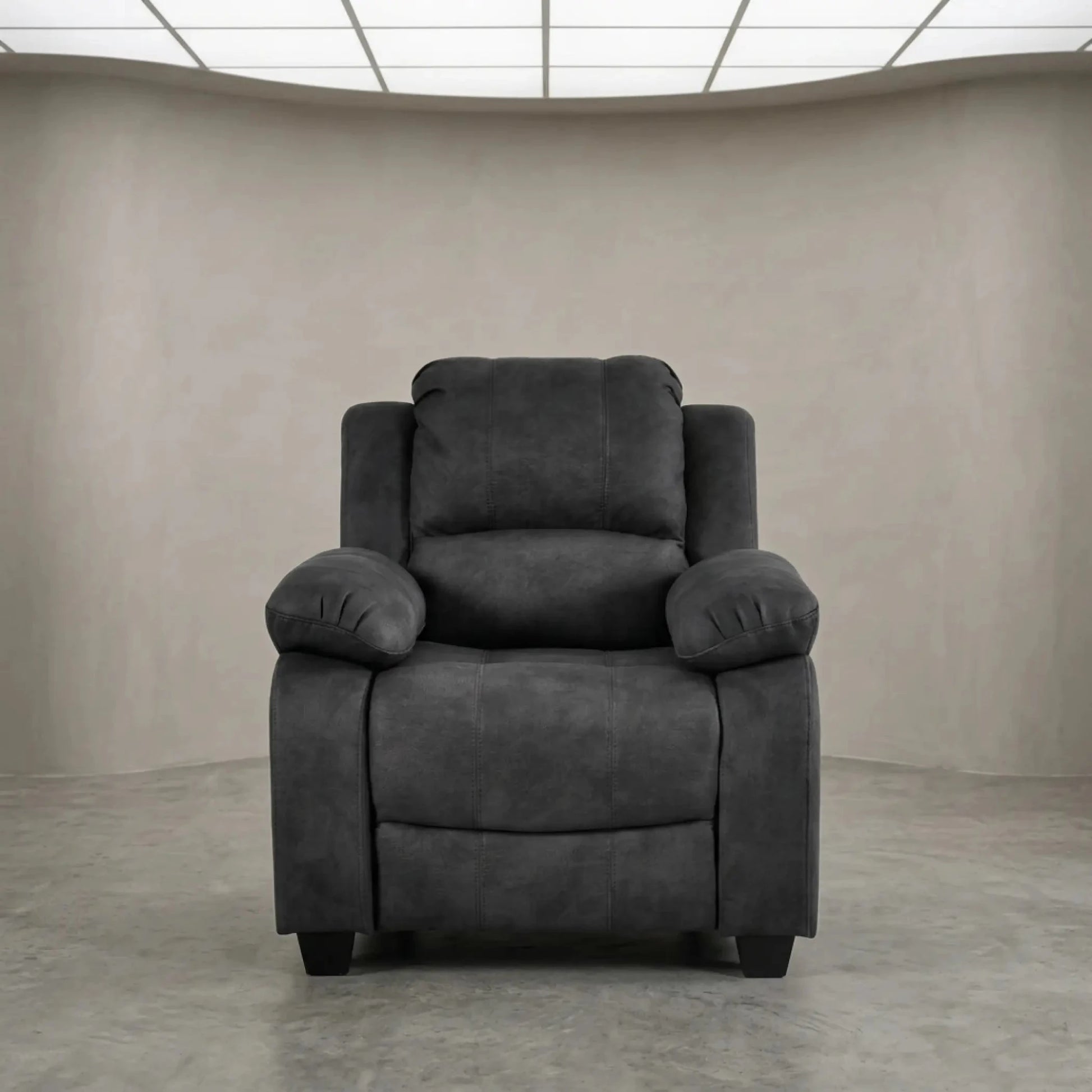 Valerie Charcoal Fabric Armchair - Furniture Instore