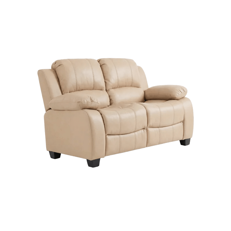 Valerie Cream Leather 2 Seater Sofa - Furniture Instore