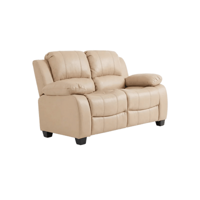 Valerie Cream Leather 2 Seater Sofa