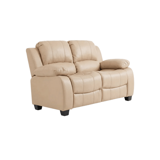Valerie Cream Leather 2 Seater Sofa - Furniture Instore
