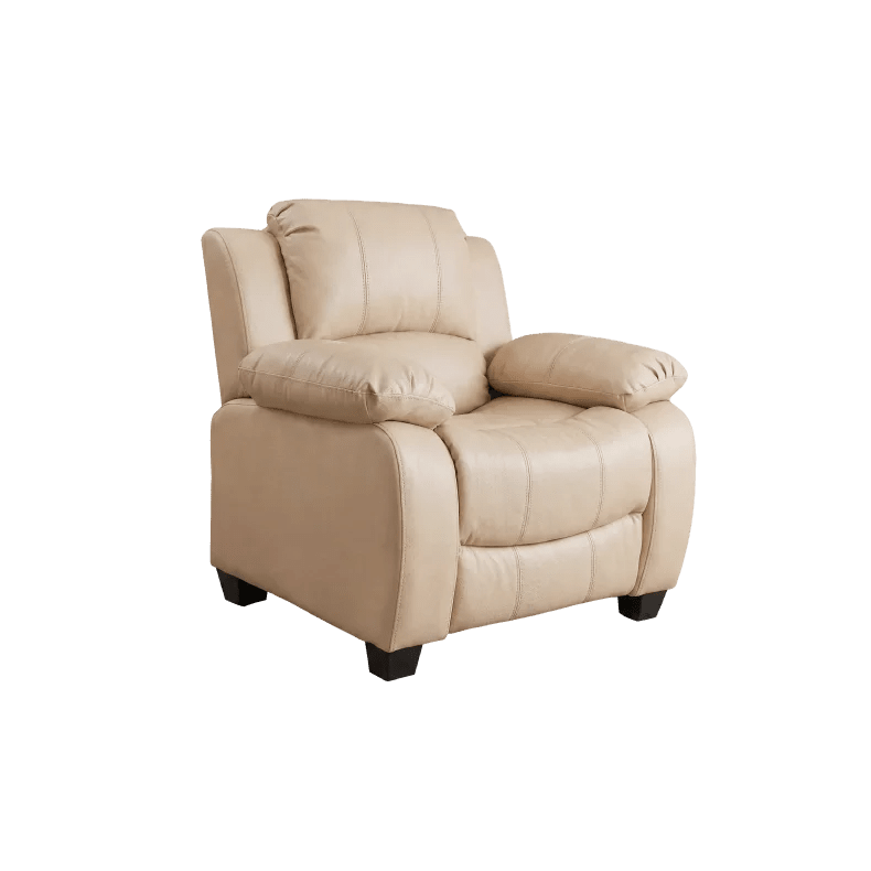 Valerie Cream Leather Armchair - Furniture Instore