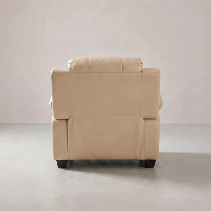 Valerie Cream Leather Modern 3+2+1 Seater Sofa Set