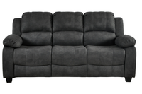 Valerie Charcoal Fabric 3 Seater Sofa