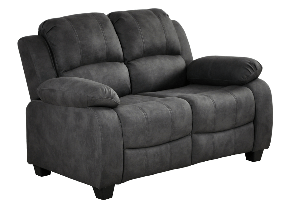 Valerie Charcoal Fabric 2+1+1 Seater Sofa Set - Furniture Instore