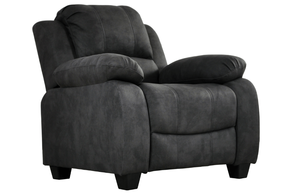 Valerie Charcoal Fabric 2+1+1 Seater Sofa Set - Furniture Instore