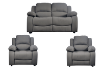 Valerie Grey Fabric Sofa Modern 2+1+1 Seater Sofa Set