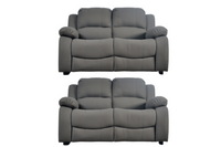Valerie Grey Fabric Sofa Modern 2+2 Seater Sofa Set