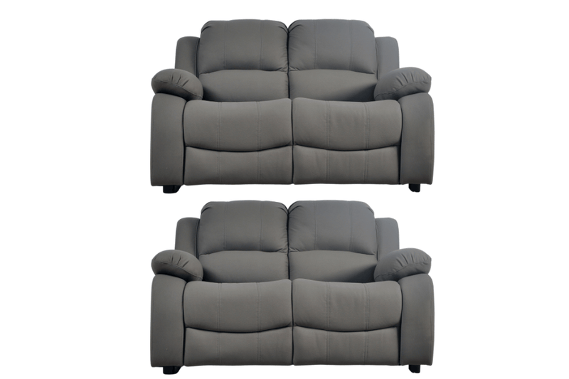 Valerie Grey Fabric Sofa Modern 2+2 Seater Sofa Set - Furniture Instore