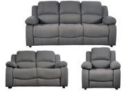 Valerie Grey Fabric Sofa Modern 3+2+1 Seater Sofa Set
