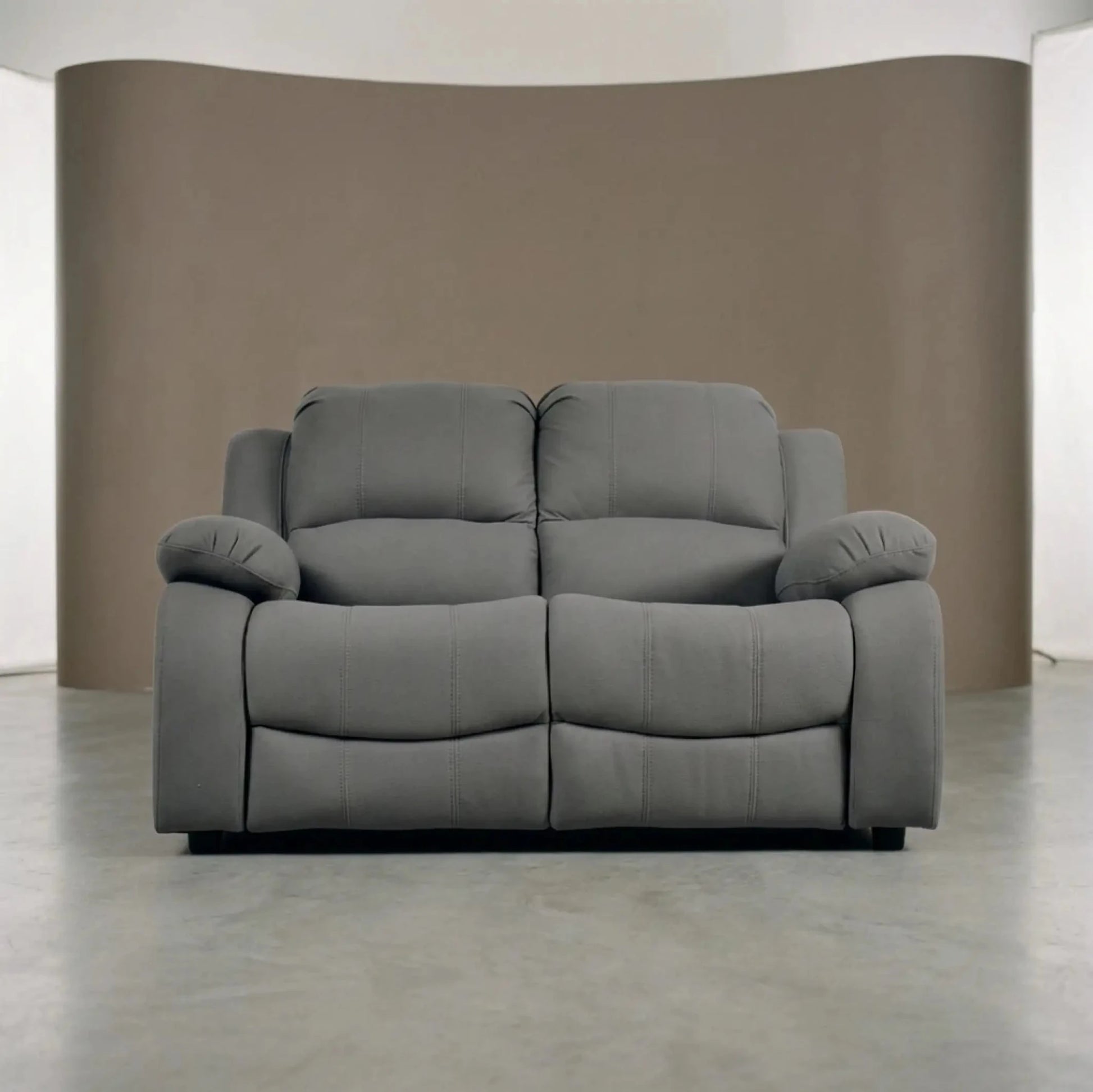 Valerie Grey Fabric 2 Seater Sofa - Furniture Instore