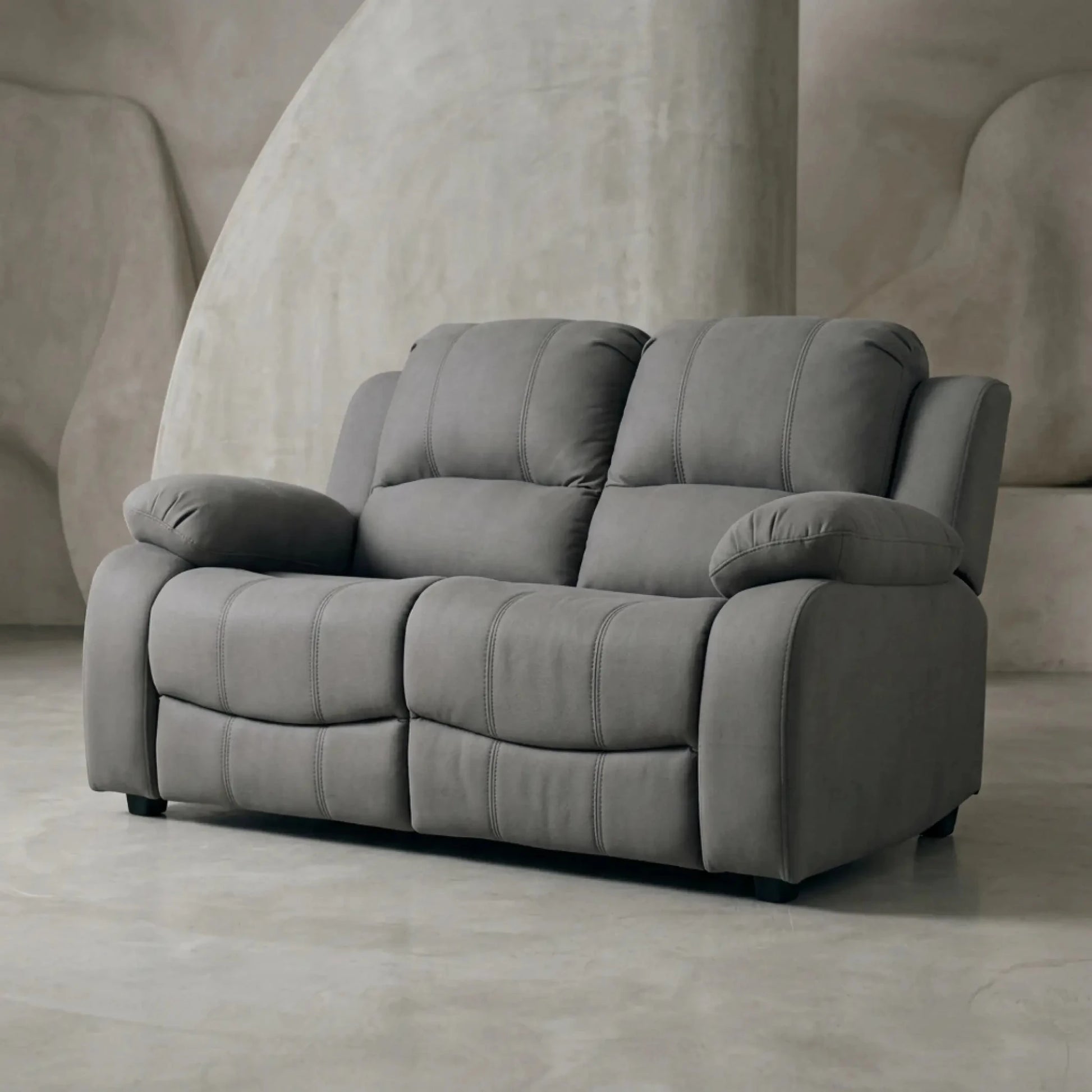 Valerie Grey Fabric 2 Seater Sofa - Furniture Instore