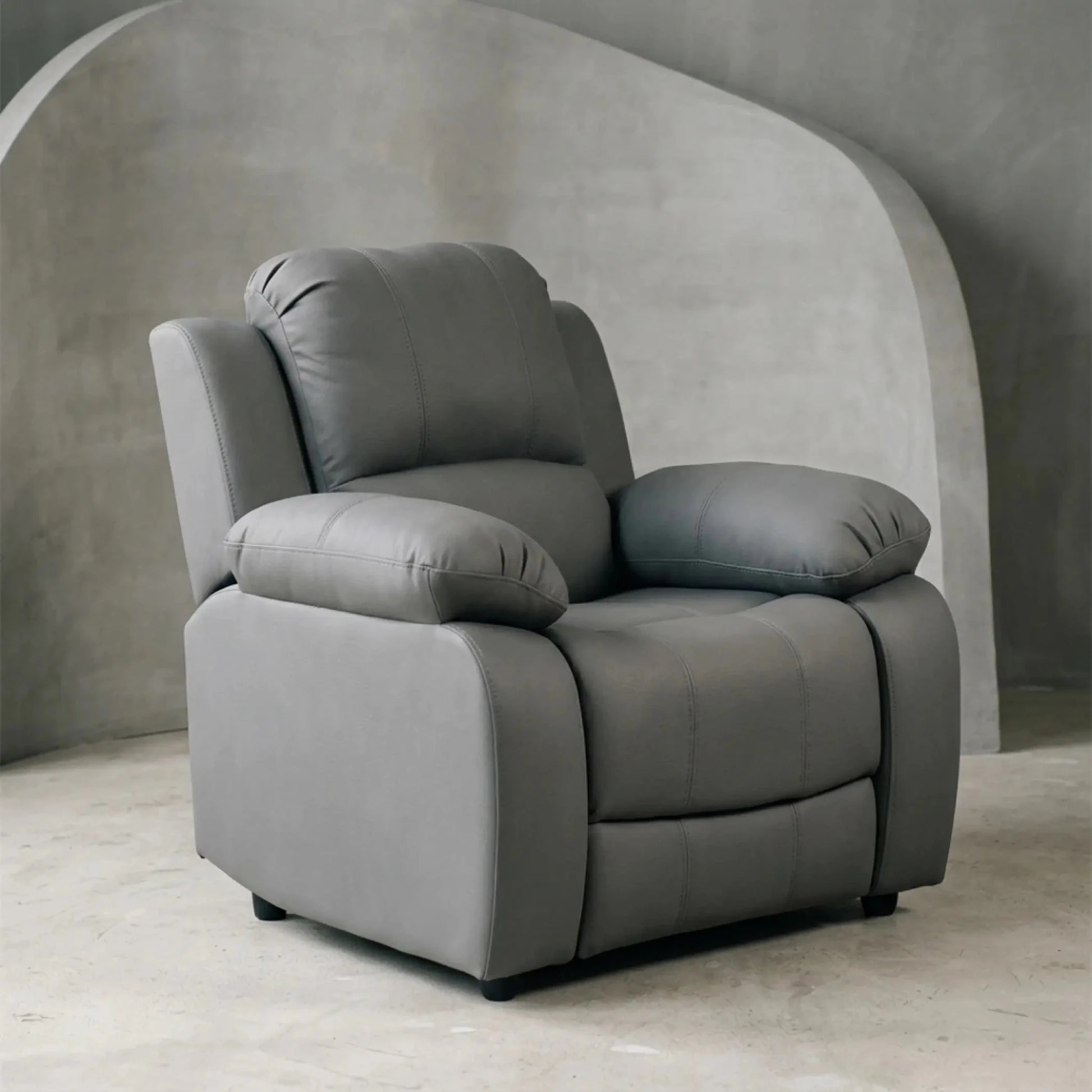 Valerie Grey Fabric Armchair - Furniture Instore