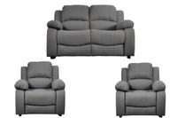 Valerie Grey Fabric Sofa 2+1+1 Seater Sofa Set
