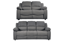 Valerie Grey Fabric Sofa  3+2 Seater Sofa Set