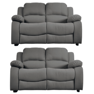 Valerie Grey Fabric Sofa Modern 2+2 Seater Sofa Set