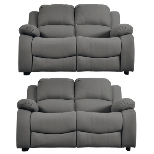Valerie Grey Fabric Sofa Modern 2+2 Seater Sofa Set