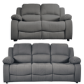 Valerie Grey Fabric Sofa Modern 3+2 Seater Sofa Set
