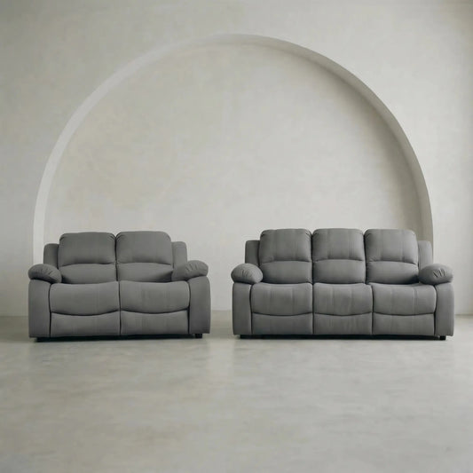 Valerie Grey Fabric Sofa Modern 3+2 Seater Sofa Set - Furniture Instore
