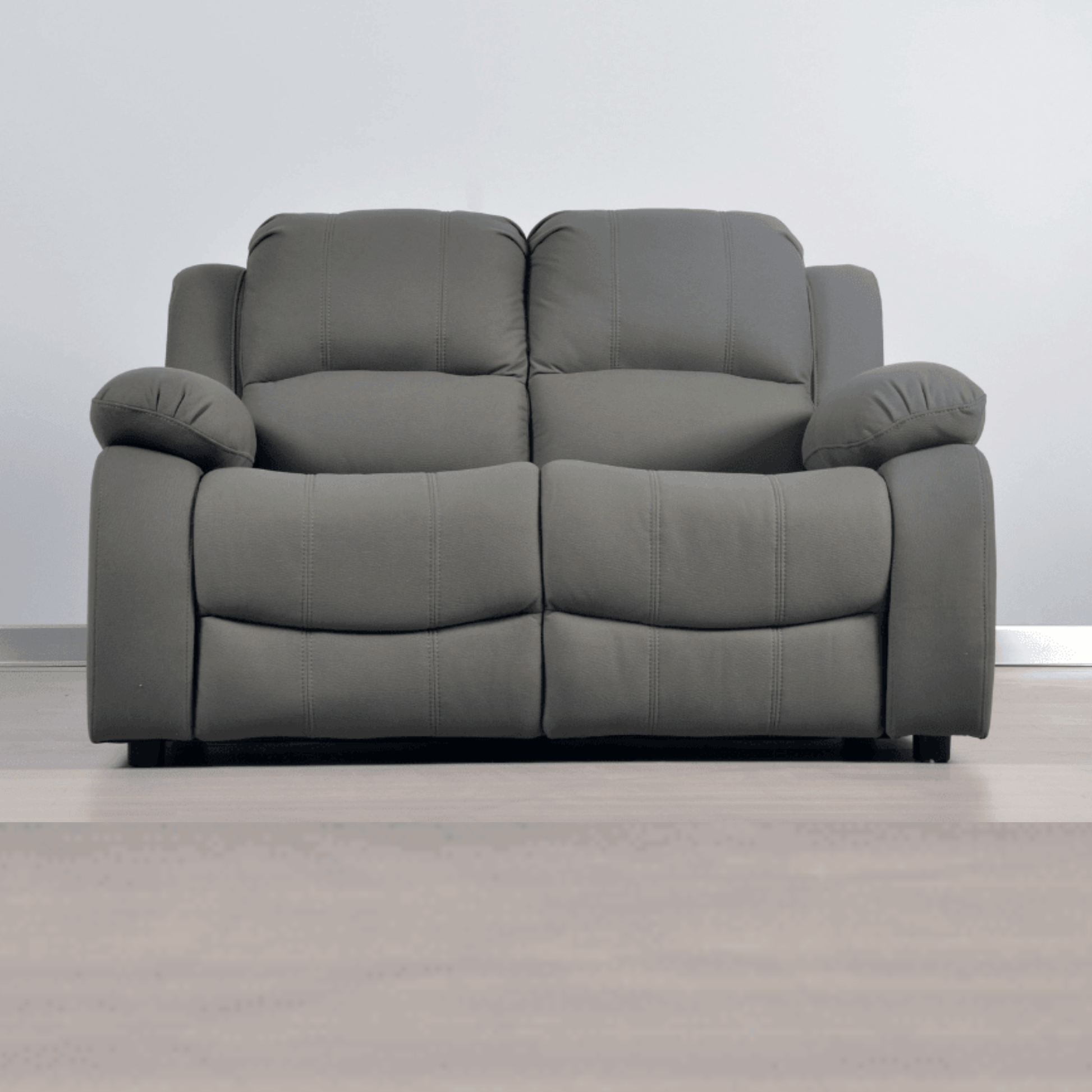 Gray sofa on a plain background