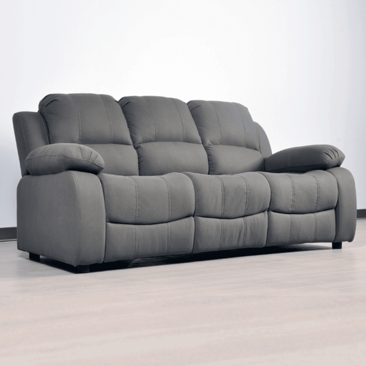 Gray sofa on a white background