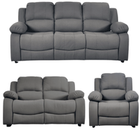 Valerie Grey Fabric Sofa Modern 3+2+1 Seater Sofa Set