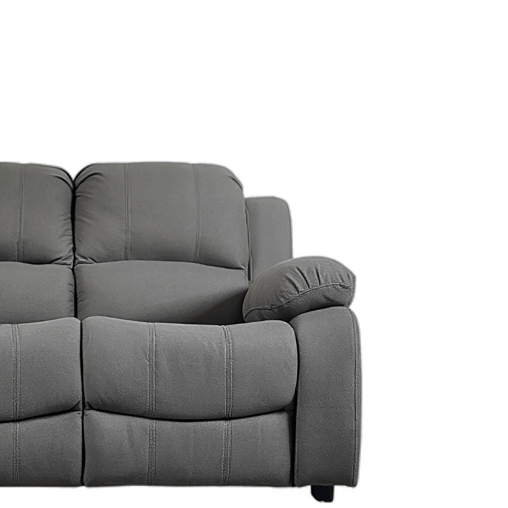 Valerie Grey Leather 3+2+1 Seater Sofa Set - Furniture Instore