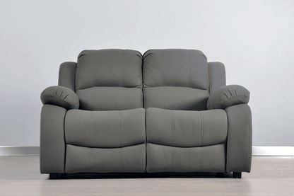 Stylish light grey fabric 3 seater sofa in modern living room – contemporary upholstered couch for elegant home interior