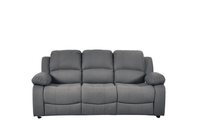 Valerie Grey Fabric 3 Seater Sofa