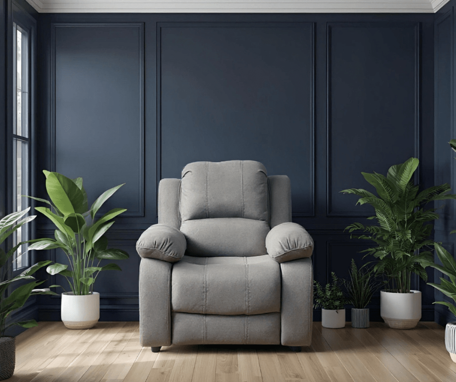 Valerie Grey Fabric Sofa Modern 3+1 Seater Sofa Set - Furniture Instore