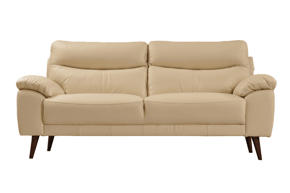 Vantage Genuine Leather Cream 3+2+1 Seater Sofa Set