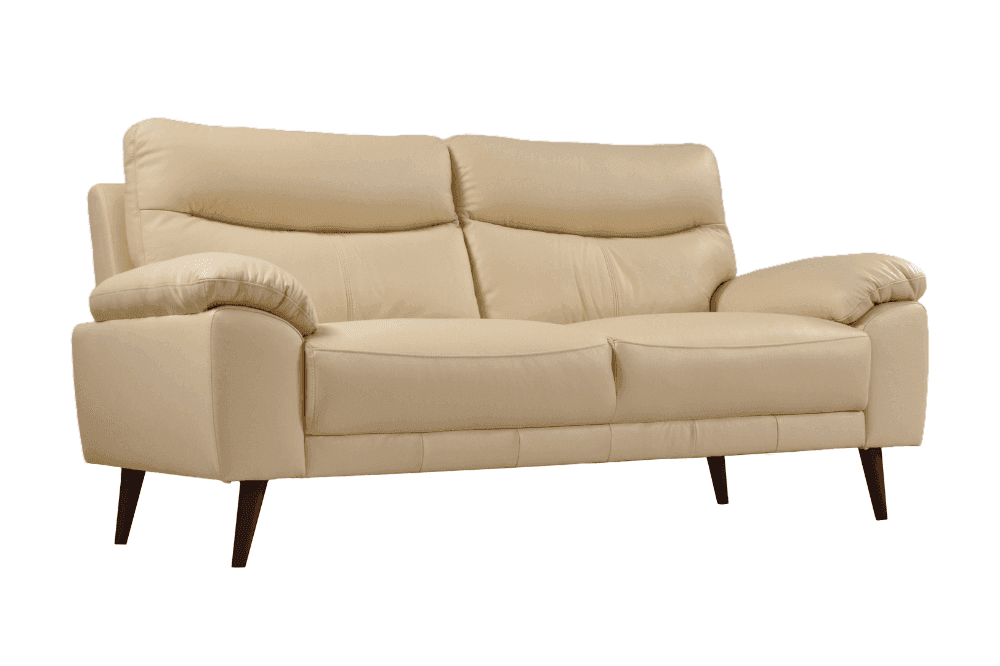 Vantage Genuine Leather Cream 3+2+1 Seater Sofa Set