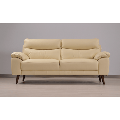 Vantage Cream 3+2+1 sofa room set in styled living room, modern and cozy seating arrangement