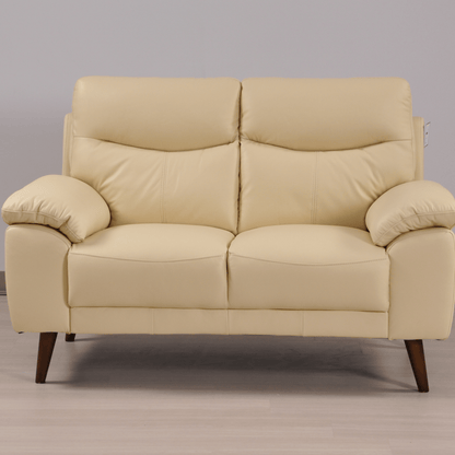Vantage Cream 3+2+1 sofa room set in styled living room, modern and cozy seating arrangement