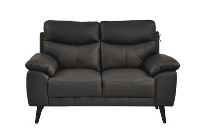 Vantage Genuine Leather Grey 2+1+1 Seater Sofa Set